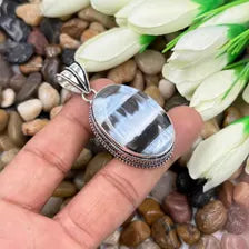Owyhee Blue Opal Sterling Silver Pendant, Gift For Your Loved Ones – Vintage Style Jewelry