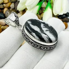 Handmade Buffalo Turquoise Sterling Silver Pendant, Vintage Style Jewelry.