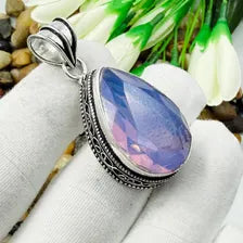 Faceted Pink Kunzite Sterling Silver Pendant, Gift For Your Loved Ones – Vintage Style Jewelry