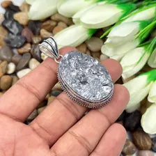 Shungite Sterling Silver Pendant, Gift For Your Loved Ones – Vintage Style Jewelry