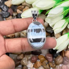 Owyhee Blue Opal Sterling Silver Pendant, Gift For Your Loved Ones – Vintage Style Jewelry
