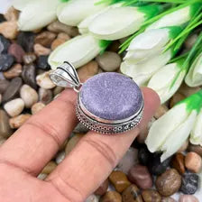 Purpurite Jasper Sterling Silver Pendant, Gift For Your Loved Ones – Vintage Style Jewelry