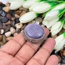 Purpurite Jasper Sterling Silver Pendant, Gift For Your Loved Ones – Vintage Style Jewelry