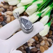 Shungite Sterling Silver Pendant, Gift For Your Loved Ones – Vintage Style Jewelry