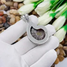 Ammonite Sterling Silver Pendant, Gift For Your Loved Ones – Vintage Style Jewelry