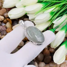 Handmade Aquamarine Sterling 925 Silver Pendant, Gift For Your Loved Ones.