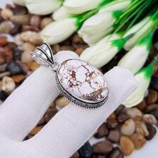Wild Horse Jasper Sterling Silver Pendant, Gift For Your Loved Ones – Vintage Style Jewelry