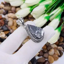 Shungite Sterling Silver Pendant, Gift For Your Loved Ones – Vintage Style Jewelry