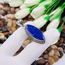 Lapis Lazuli Sterling Silver Pendant, Gift For Your Loved Ones – Vintage Style Jewelry