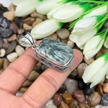 Seraphinite Sterling Silver Pendant, Gift For Your Loved Ones – Vintage Style Jewelry