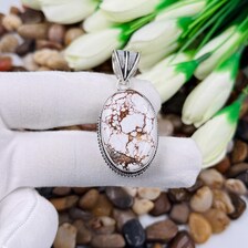 Wild Horse Jasper Sterling Silver Pendant, Gift For Your Loved Ones – Vintage Style Jewelry