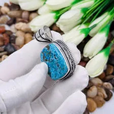 Shattukite Quartz Sterling Silver Pendant, Gift For Your Loved Ones – Vintage Style Jewelry