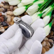 Shungite Sterling Silver Pendant, Gift For Your Loved Ones – Vintage Style Jewelry