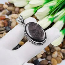 Hypersthene Sterling Silver Pendant, Gift For Your Loved Ones – Vintage Style Jewelry