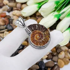 Ammonite Sterling Silver Pendant, Gift For Your Loved Ones – Vintage Style Jewelry