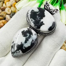 Handmade Buffalo Turquoise Sterling Silver Pendant, Vintage Style Jewelry.