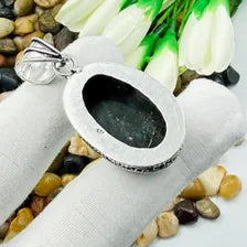 Mystic Fire Labradorite Sterling Silver Pendant, Vintage Style Jewelry.