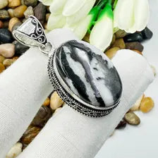 Handmade Buffalo Turquoise Sterling Silver Pendant, Vintage Style Jewelry.