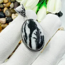 Handmade Buffalo Turquoise Sterling Silver Pendant, Vintage Style Jewelry.