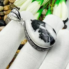 Handmade Buffalo Turquoise Sterling Silver Pendant, Vintage Style Jewelry.