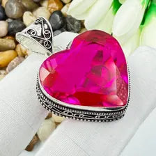 Faceted Pink Tourmaline Sterling Silver Pendant, Gift For Your Loved Ones – Vintage Style Jewelry