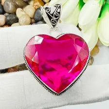 Faceted Pink Tourmaline Sterling Silver Pendant, Gift For Your Loved Ones – Vintage Style Jewelry