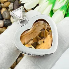 Faceted Morganite Sterling Silver Pendant, Gift For Your Loved Ones – Vintage Style Jewelry