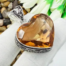 Faceted Morganite Sterling Silver Pendant, Gift For Your Loved Ones – Vintage Style Jewelry