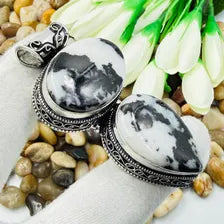 Handmade Buffalo Turquoise Sterling Silver Pendant, Vintage Style Jewelry.