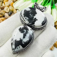 Handmade Buffalo Turquoise Sterling Silver Pendant, Vintage Style Jewelry.