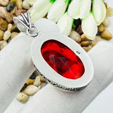 Faceted Rubellite Sterling Silver Pendant, Gift For Your Loved Ones – Vintage Style Jewelry