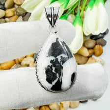Handmade Buffalo Turquoise Sterling Silver Pendant, Vintage Style Jewelry.
