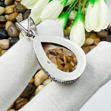 Faceted Morganite Sterling Silver Pendant, Gift For Your Loved Ones – Vintage Style Jewelry