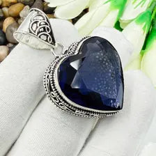 Faceted African Amethyst Sterling Silver Pendant, Gift For Your Loved Ones – Vintage Style Jewelry