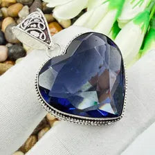 Faceted African Amethyst Sterling Silver Pendant, Gift For Your Loved Ones – Vintage Style Jewelry