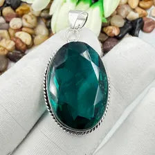 Handmade Indicolite Sterling 925 Silver Pendant, Gift For Your Loved Ones.