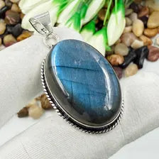 Handmade Blue Labradorite Sterling 925 Silver Pendant, Gift For Your Loved Ones.