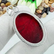 Handmade Red Fire Labradorite Sterling 925 Silver Pendant, Gift For Your Loved Ones.